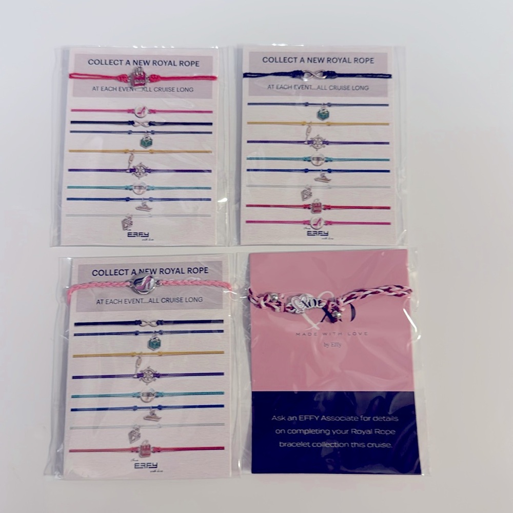 Royal Caribbean Effy rope charm bracelets sold separately